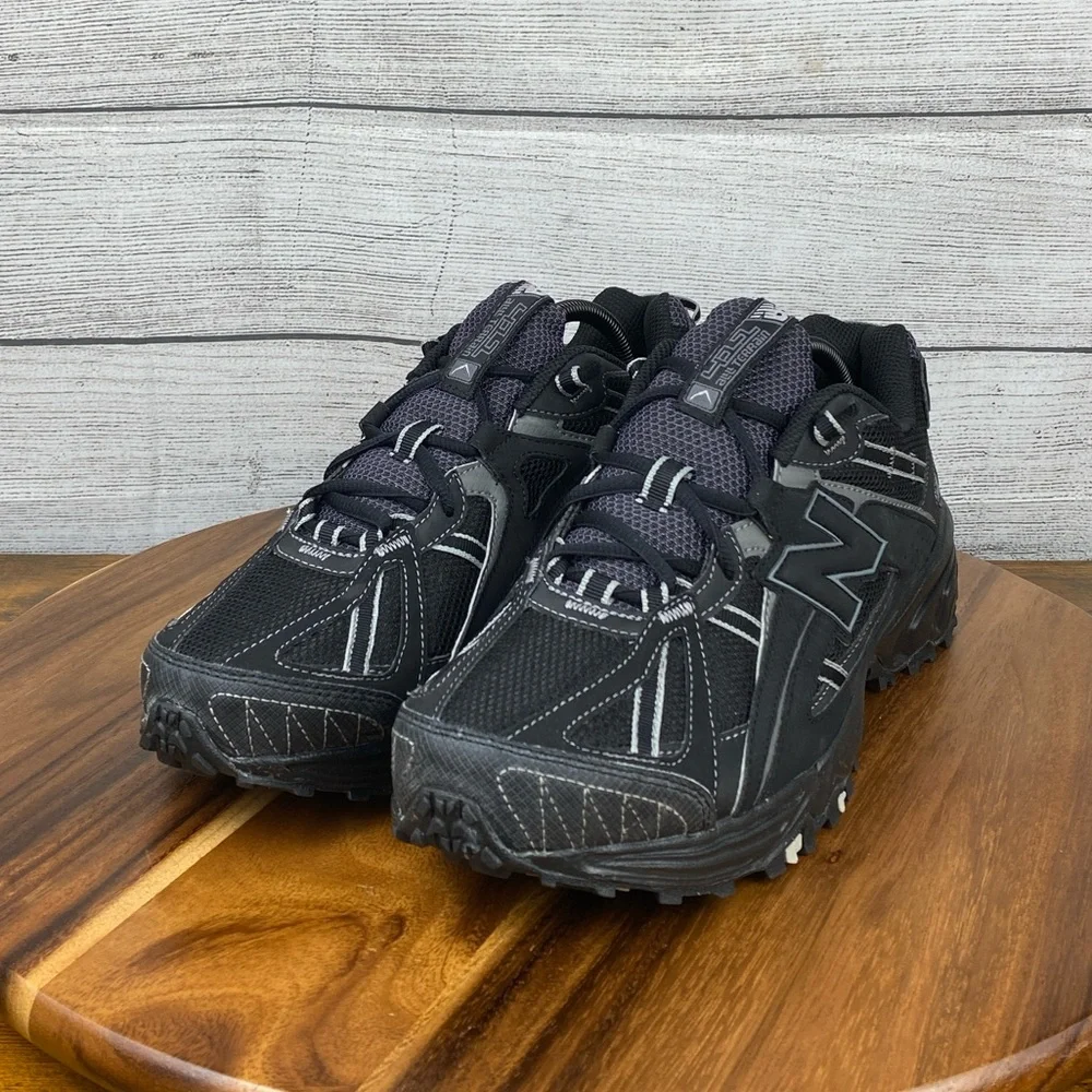 New Balance 411 All Terrain Black Gray Men’s Shoes MT411BG Sneaker Size 9.5 Wide